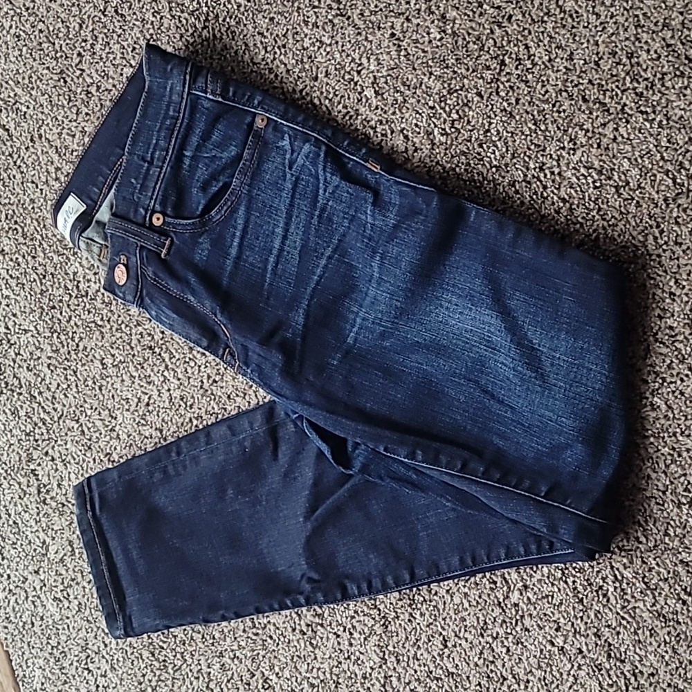 Madewell Skinny Skinny Crop Dark Wash Jeans - Picture 4 of 7